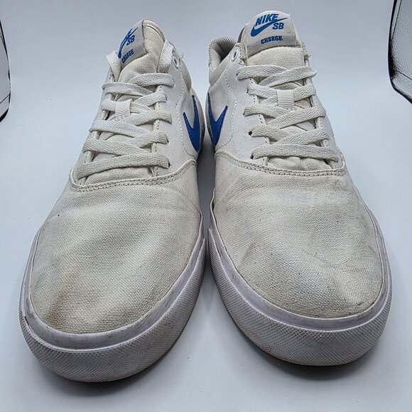 Nike SB Charge Mens Size 11.5 White Signal Blue Sneaker Shoes Casual Athletic main image 9